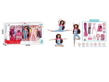 Фото, купити Лялька йогиня з одягом і аксесуарами , розмір 29 см, ціна 813 грн