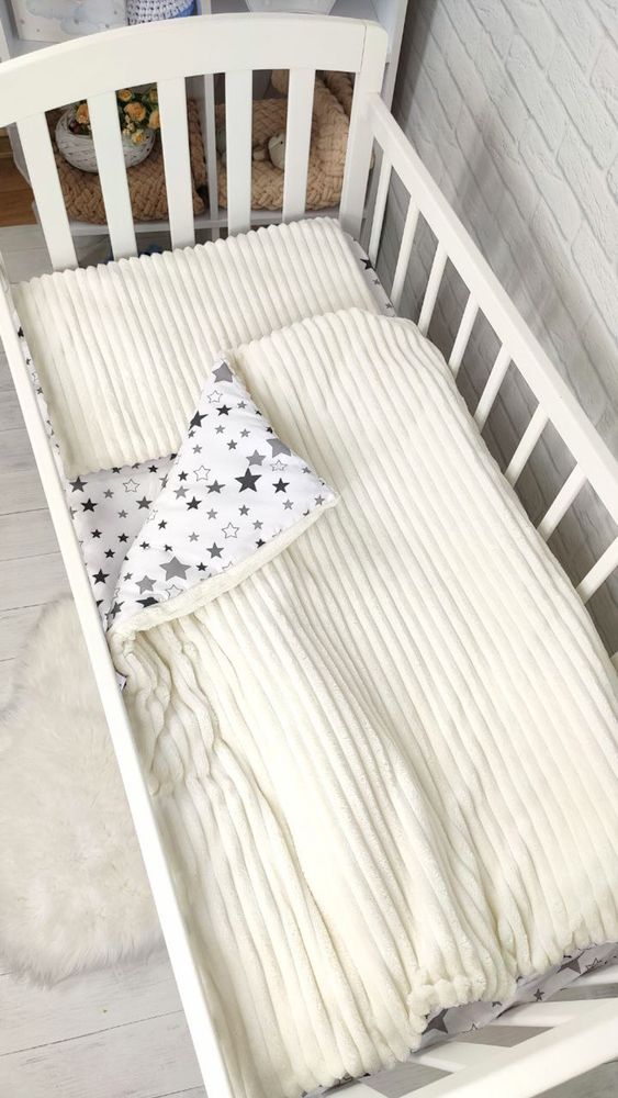 Сменное постельное белье для новорожденных Шиншилла молочное фото, цена, описание