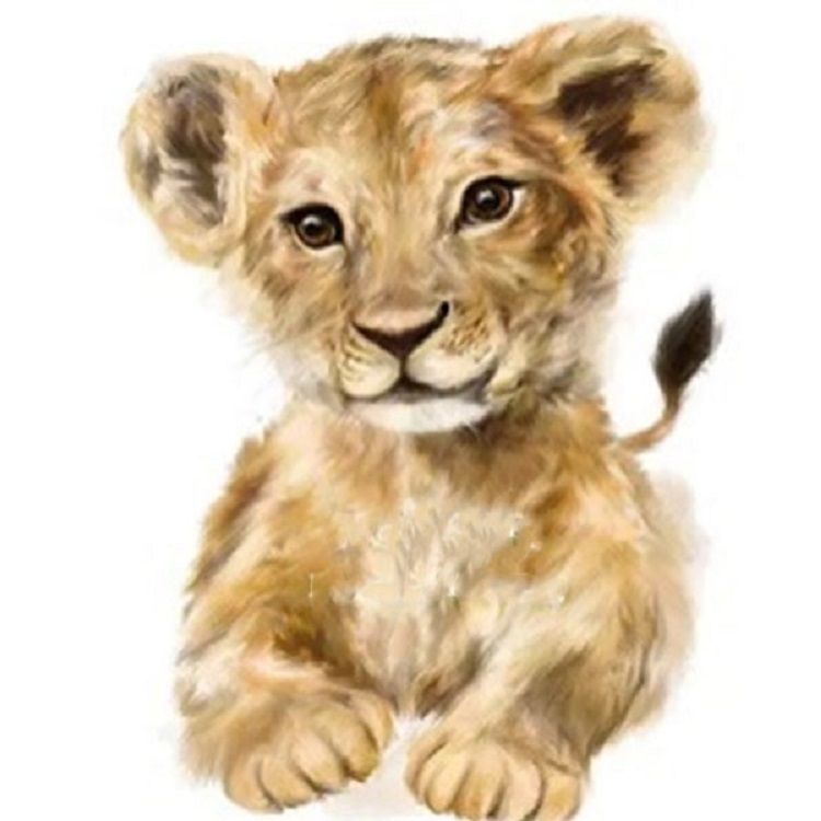 Алмазная мозаика на подрамнике lion cub