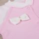 Человечек для недоношенных и маловесных детей Бантик розовый, Размер на рост 32 см, Интерлок