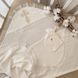 Летняя молочная тонкая крыжма кулир с кружевом Хрестильна скринька + аксессуары, Трикотаж, Лето, 75х80см