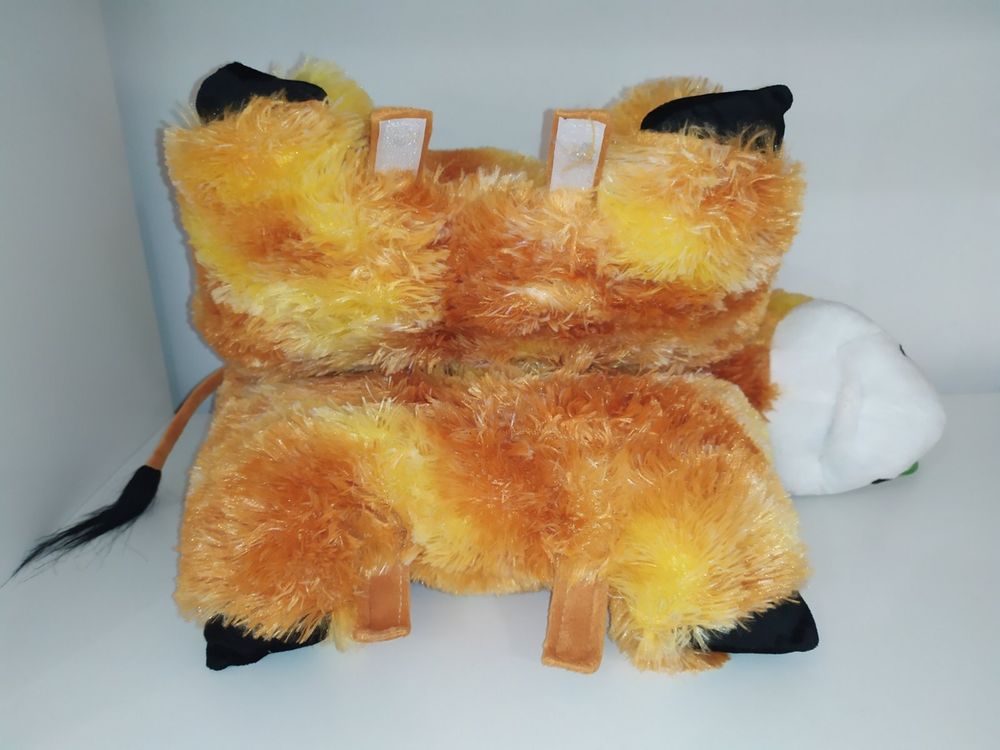 Розкладна подушка - іграшка Рудий Ослик, Медовий, М'які іграшки ІНШІ, до 60 см, Подушки іграшки РОЗКЛАДНІ
