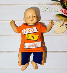 Летняя детская футболочка ФБ442, Оранжевый, 62, Супрем