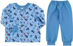 Теплая байковая пижама Авто 2 для мальчика, 98, Фланель, байка