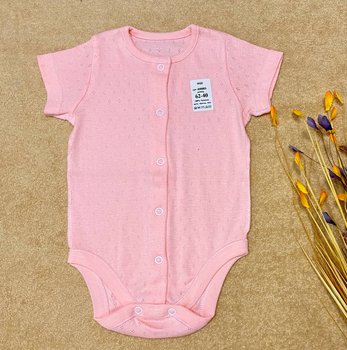 Боди для новорожденных Мульти с коротким рукавом розовый, 56, Мультирипп