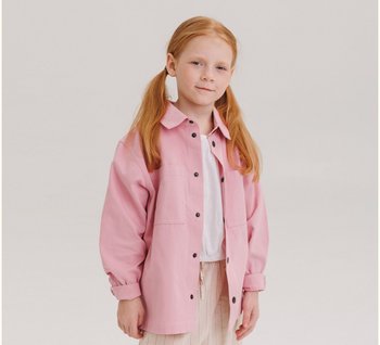 Сорочка - куртка Cotton Style для дівчинки рожева