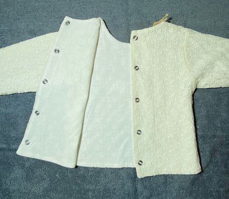 Костюм МИСС брючки + блуза для девочки, Персиковый, 74, Интерлок, Костюм, комплект