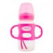 Бутылочка-поильник с широким горлышком и силиконовыми ручками, 270 мл, цвет розовый, 1 шт. в упаковке, Розовый, 270 мл, Бутылочка - поильник 2 в 1