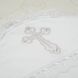 Крижма Хрестильна Скринька біла інтерлок + мішечок і серветка, Трикотаж, Літо, 75х80см