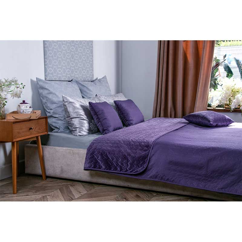 купити Двостороння декоративна подушка Velour Violet 40х40 в інтернет - магазині в Києві