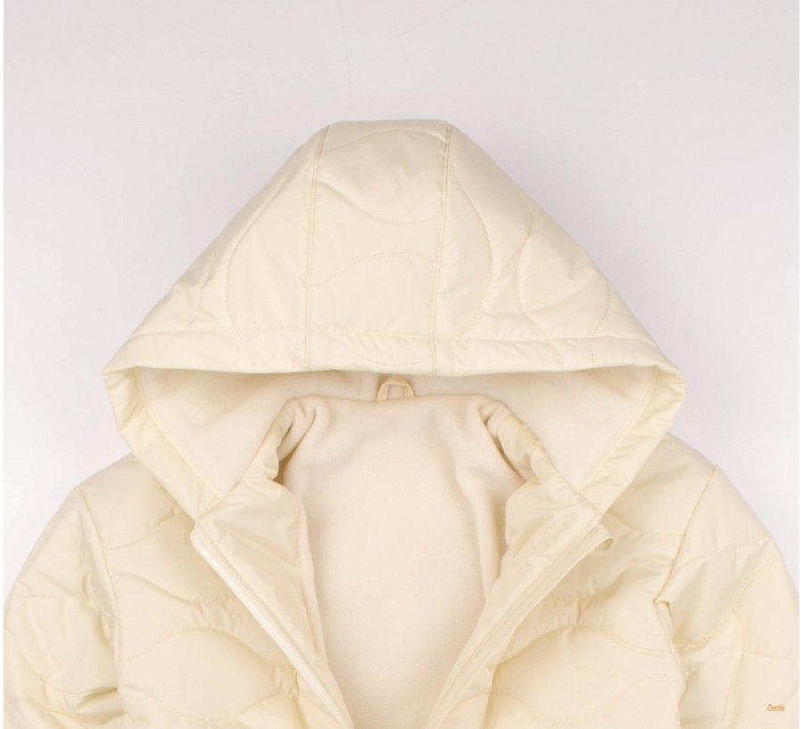 Демісезонна куртка Super Wave для дівчинки молочна, 104, Плащівка