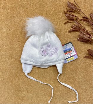 Тепла шапочка Зимові Квіти для новонародженої купити