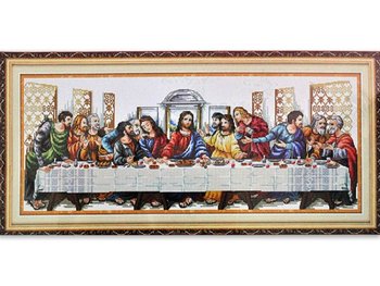 Набори для вишивання хрестом з малюнком на канві 97х44 Таємна вечеря
