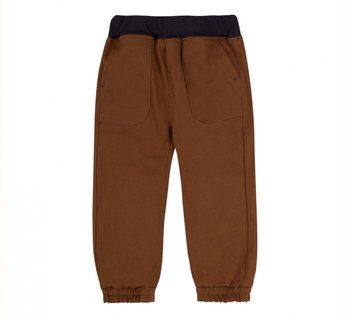 Дитячі котонові штани ШР 688 для хлопчика коричневі 100% бавовна