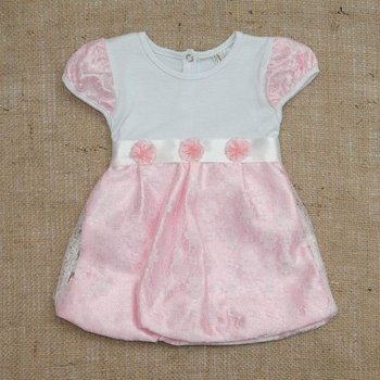 Літня ошатна сукня Фея для новонародженої рожева