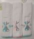 Набір махрових рушників для малюків 41х66 3 шт Bunny декорованих вишивкою
