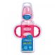 Бутылочка-поильник с узким горлышком и силиконовыми ручками, 250 мл, цвет розовый, 1 шт. в упаковке, Розовый, 250 мл, Бутылочка - поильник 2 в 1