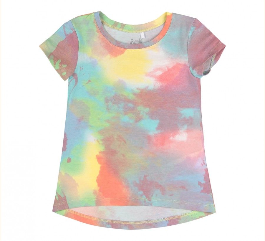 Дитяча футболка Day Wonderful для дівчинки коралова