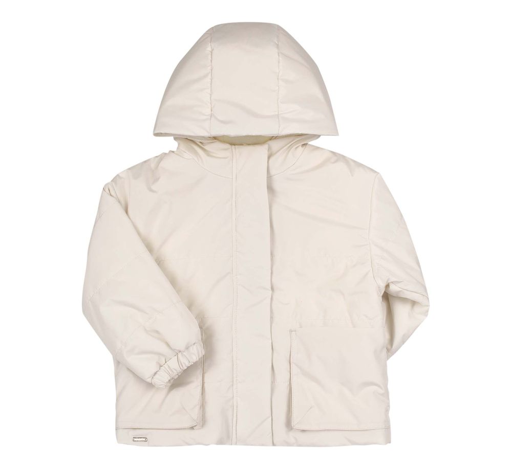 Дитяча демісезонна куртка Universal для дівчинки молочна