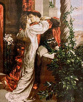 Наборы для вышивания крестом с рисунком на канве 75х91 Ромео и Джульетта