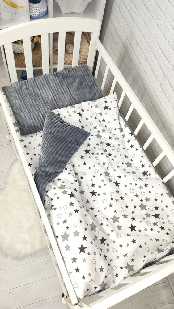 Сменное постельное белье для новорожденных Шиншилла серая фото, цена, описание