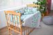 Дитячий спальний комплект 12 подушок Хмарка Панда для новонародженого, без балдахіна