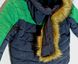 Дитяча зимова куртка Mercury КТ 122 з зеленим, 98, Плащівка, Куртка