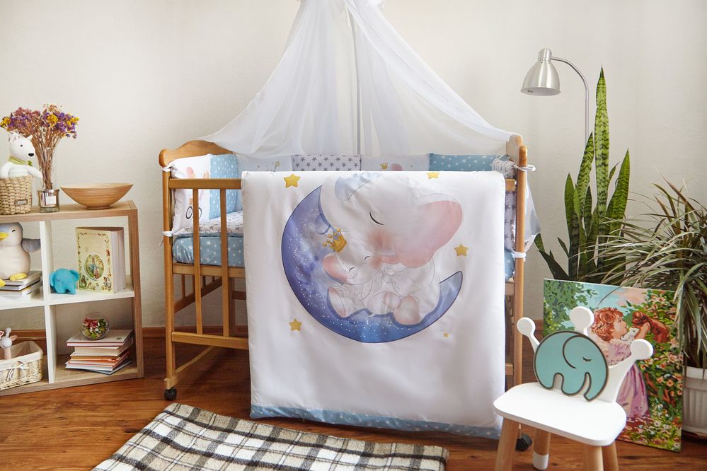 Дитячий спальний комплект Слоник для новонароджених