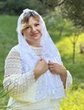 Мереживна хустка на голову до церкви Моніка-2 40х145 см, Для жінок, Гіпюр