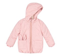 Детская демисезонная куртка для девочки ЗАЙКА розовая, Розовый, 92, Плащевка