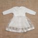 Нарядное платье Мрия интерлок + гипюр белое