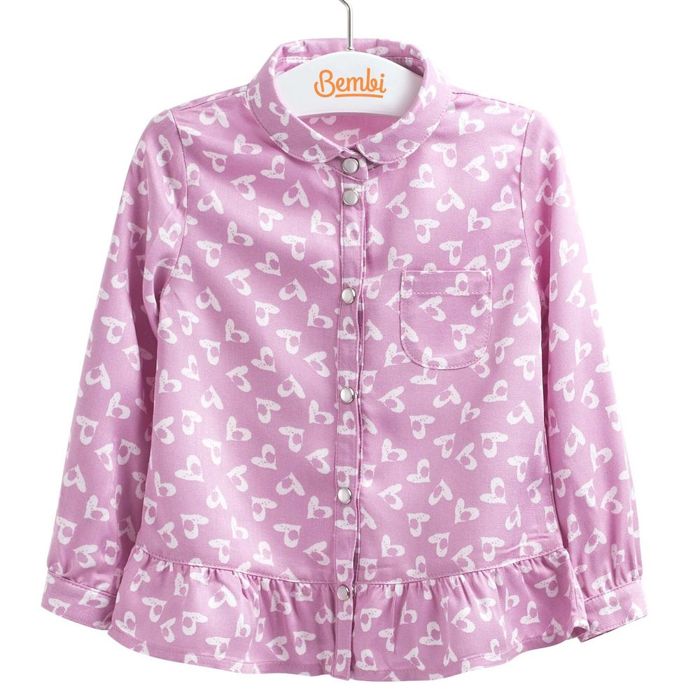 Дитяча блузка Серденько для дівчинки з віскози