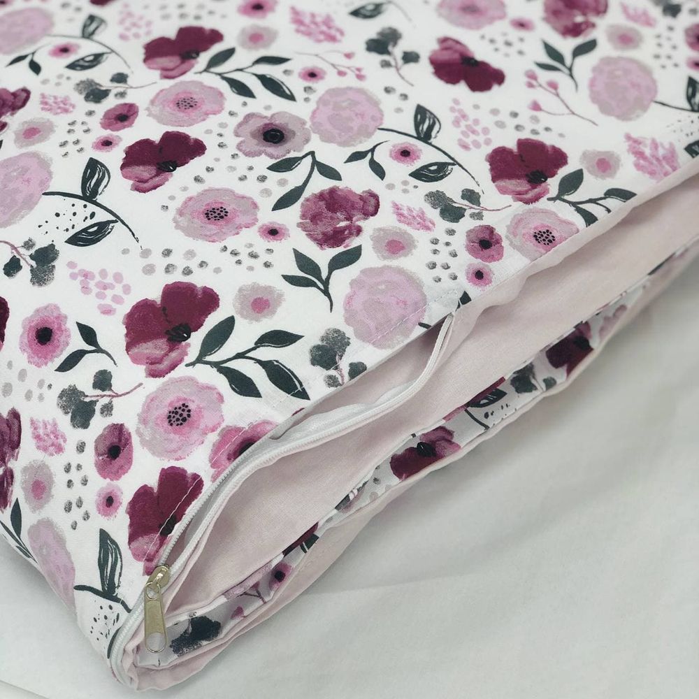 Сменный постельный комплект в кроватку для новорожденных Flowers фото, цена, описание