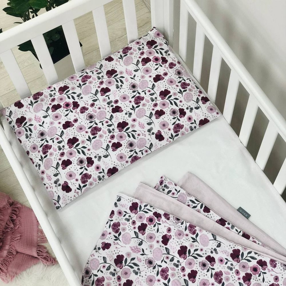 Змінний постільний комплект у ліжечко для новонароджених Flowers фото, ціна, опис
