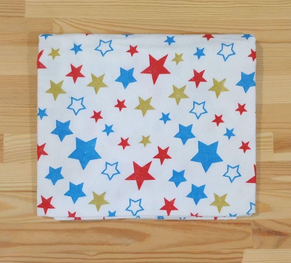 Фланелевая пеленка ПЕ1 Звезда для новорожденных, Фланель, байка, 90х110 см