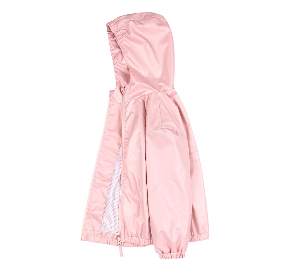 Детская ветровка Бомбер светло - розовая, 116, Плащевка, Для девочки