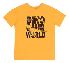 Літня футболка Планета Діно для хлопчика супрем жовта