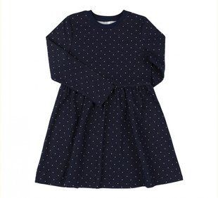 Сукня для дівчинки Denim and Polka Dots трикотажна джинсівка