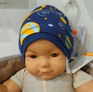 Шапка Космос ШП79 для новонароджених інтерлок
