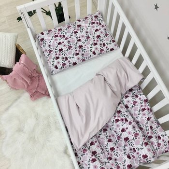 Змінний комплект постільної білизни у ліжечко для новонароджених Flowers (підковдра, наволочка, простирадло)