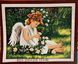 Набор для вышивания крестом Девочка Ангел картина 73х60 см, Религия, ангелы, иконы, Дети