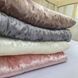 Бархатный плед для новорожденных на меховой подкладке Бетис кофе, 100 х 90, Бархат