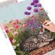 Алмазная мозаика на подрамнике Котенок на поле с цветами