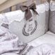 Спальний комплект для новонароджених із захистом Розкіш какао, без балдахіна