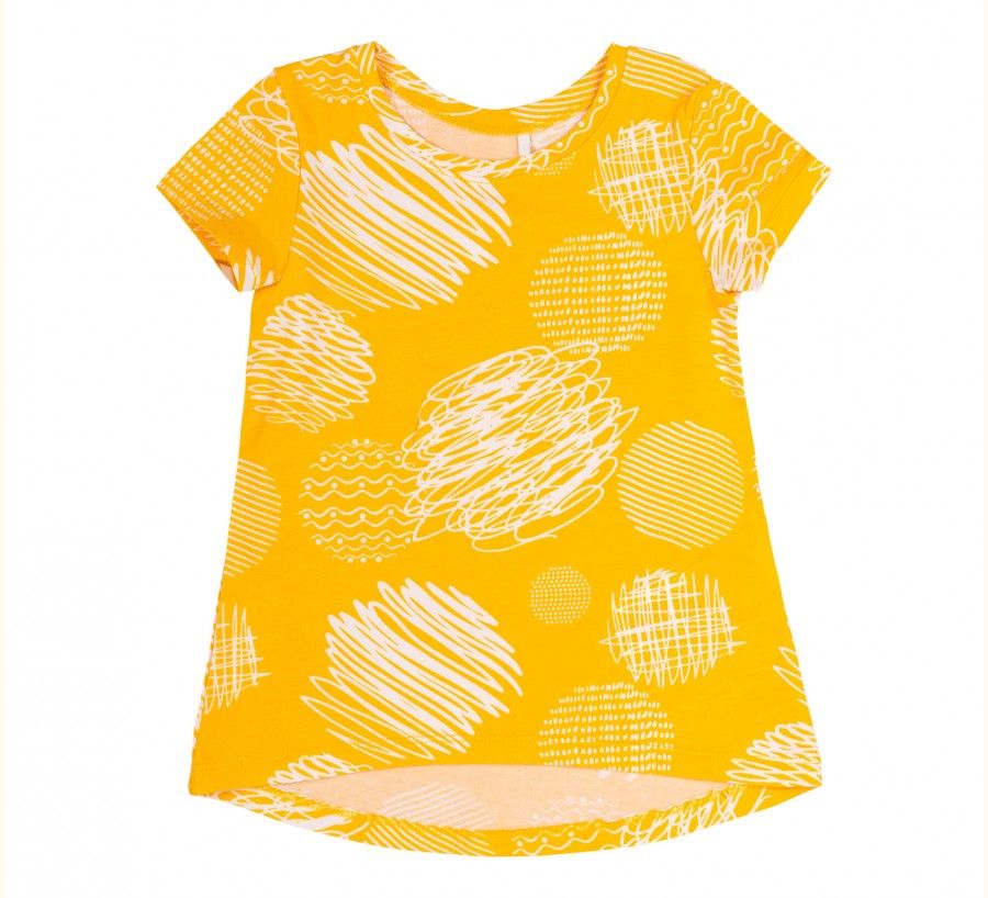 Дитяча футболка Day Wonderful для дівчинки жовта