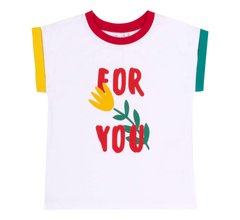 Літня дитяча футболка For you для дівчинки супрем