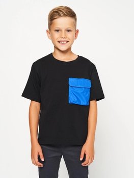 Дитяча футболка Кишенька для хлопчика чорна супрем