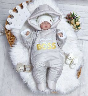 Демисезонный комбинезон Mini Boss для новорожденных перлинний