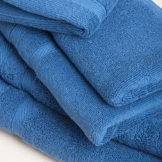 Полотенце - салфетка махровое 30 х 50 Косичка темно - синее