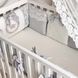 Сатиновий постільний комплект для новонароджених з бортиками